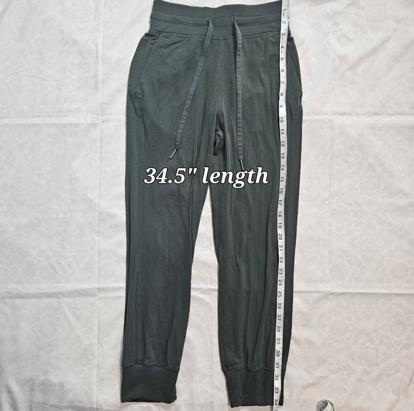 Lululemon Womens 2 Green Ready To Rulu High Rise Cropped Jogger Pants Pockets - Picture 5 of 13